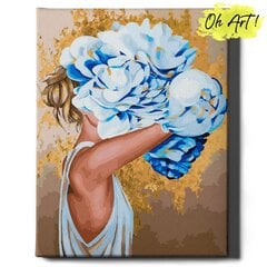 Maalaa numeroiden mukaan kullanvärisellä glittermaalilla kehyksessä Oh Art! 40x50 cm hinta ja tiedot | Maalaa numeroiden mukaan | hobbyhall.fi