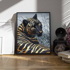 Maalaa numeroiden mukaan kullanvärisellä glittermaalilla kehyksessä Oh Art! 40x50 cm hinta ja tiedot | Maalaa numeroiden mukaan | hobbyhall.fi