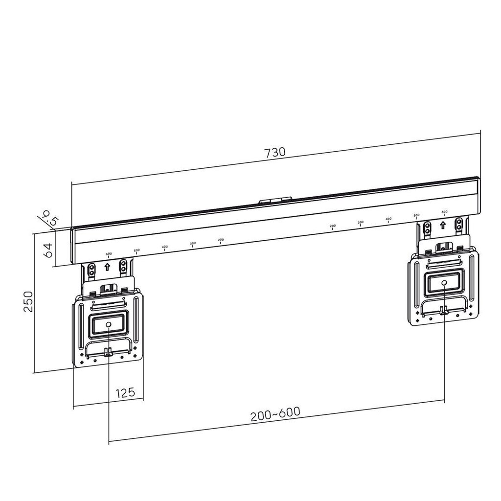 Maclean MC-481 37-80" hinta ja tiedot | TV-seinätelineet | hobbyhall.fi