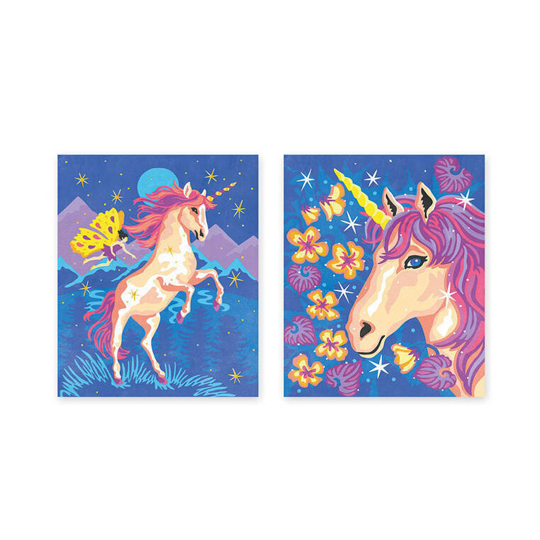 Maalaus numeroilla Janod Unicorns, 19,5x23,5 cm hinta ja tiedot | Maalaa numeroiden mukaan | hobbyhall.fi