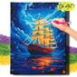 Diamond Mosaic 5D Diamond Painting Oh Art! Laivan maisema 40x50 cm hinta ja tiedot | Timanttimaalaukset | hobbyhall.fi