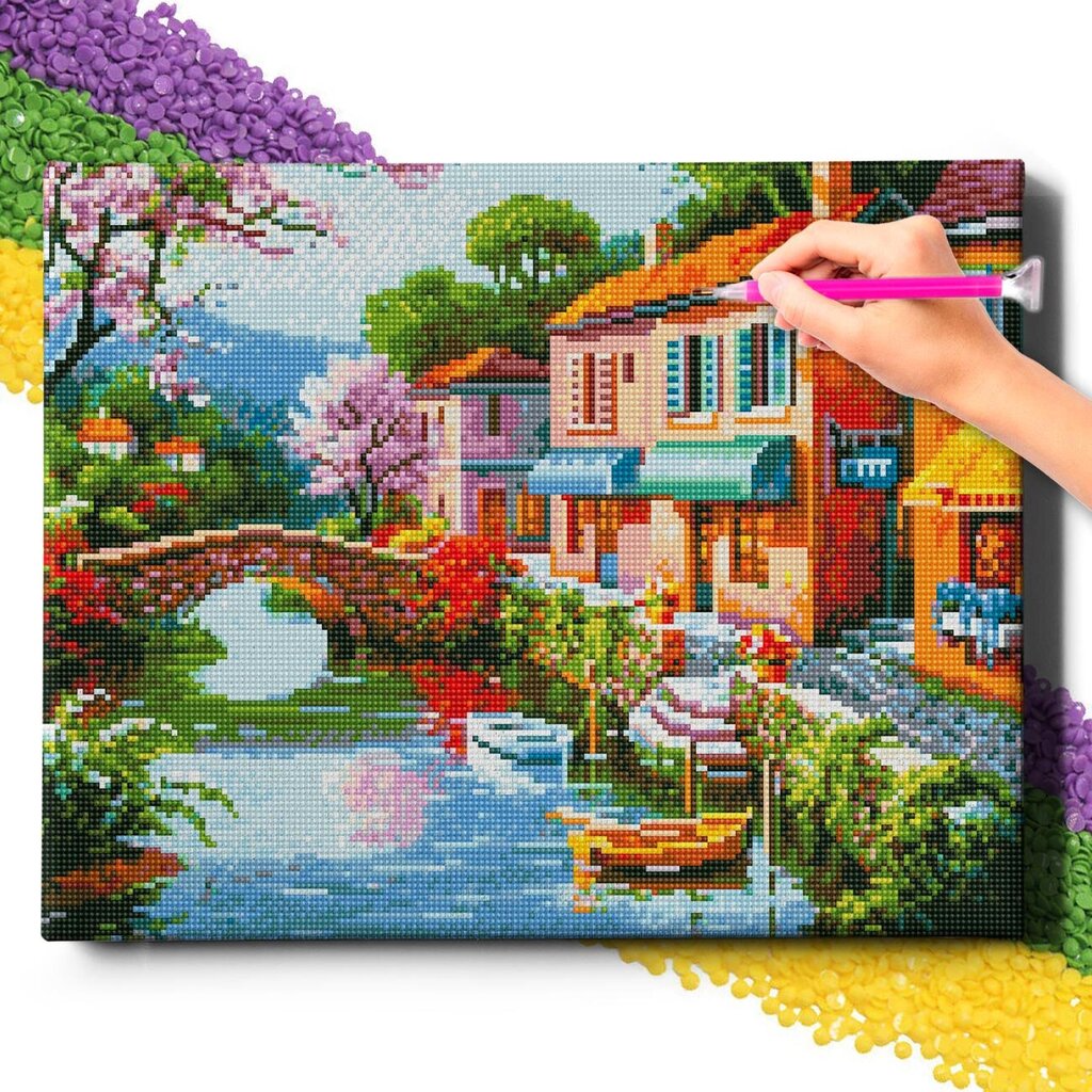 Diamond Mosaic 5D Diamond Painting Oh Art! Maisema, 40x50 cm hinta ja tiedot | Timanttimaalaukset | hobbyhall.fi