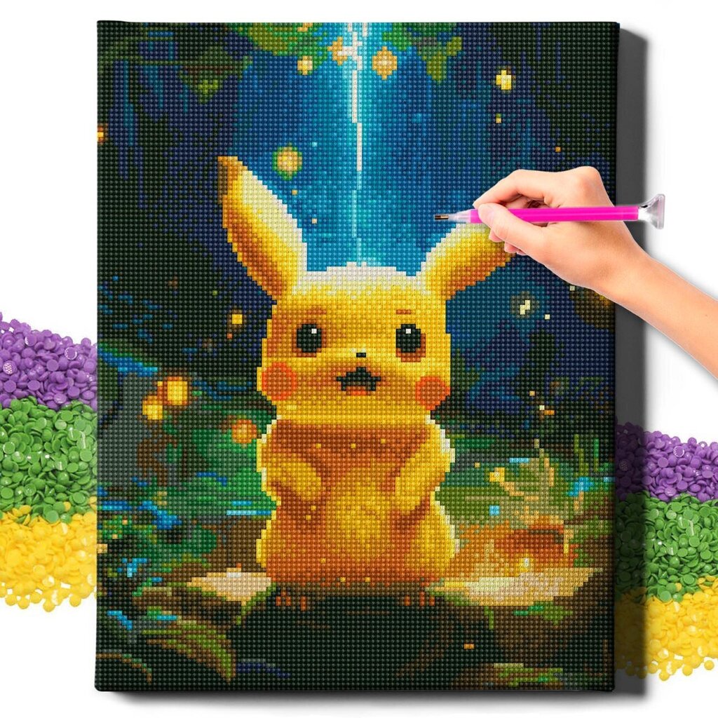 Diamond Mosaic 5D Diamond Painting Oh Art! Pokémon, 30x40 cm hinta ja tiedot | Timanttimaalaukset | hobbyhall.fi