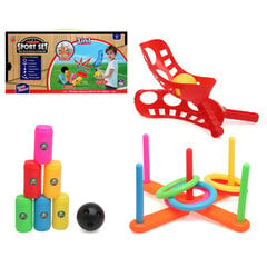 Taitopelisetti BigBuy Fun Sport -setti 3in1 hinta ja tiedot | Pihapelit ja ulkopelit | hobbyhall.fi