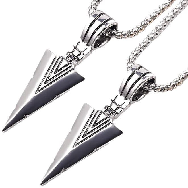 Punk Aztec arrowhead kaulakoru unisex hinta ja tiedot | Korvakorut | hobbyhall.fi