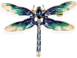 Rintakoru zirkoneilla hyönteisten DRAGONFLY pin retro hinta ja tiedot | Korvakorut | hobbyhall.fi