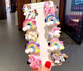 Kalvosinnapit Pony Unicorn Rainbow Kalvosinnapit hinta ja tiedot | Korvakorut | hobbyhall.fi