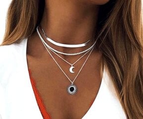 Hopeinen julkkiskuu boho choker kaulakoru hinta ja tiedot | Korvakorut | hobbyhall.fi