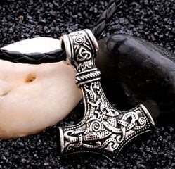 Miesten Silver Hammer kaulakoru THOR MJOLNIR CELTIC hinta ja tiedot | Korvakorut | hobbyhall.fi