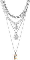 Naisten muoti Pearl Coin Chain Choker kaulakoru hinta ja tiedot | Korvakorut | hobbyhall.fi