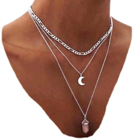 Naisten Long Moon Choker -kaulakoru hinta ja tiedot | Korvakorut | hobbyhall.fi