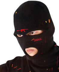 Balaclava musta naamio 3 reikää lämpöä AK hinta ja tiedot | Miesten hatut, huivit ja käsineet | hobbyhall.fi