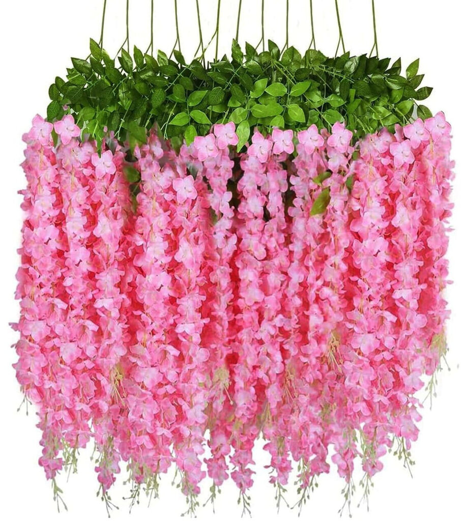 12 kpl wisteria wisteria riippukukkia seppeleeseen hinta ja tiedot | Keinotekoiset kukat | hobbyhall.fi