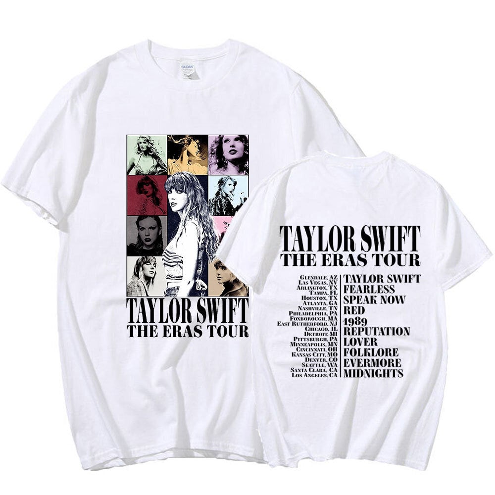 Taylor Swift The Eras Tour International miesten naisten lyhythihainen t-paita hinta ja tiedot | Naisten shortsit | hobbyhall.fi