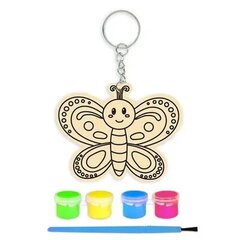 Puinen maalaus riipus lapsille Creative Butterfly Set hinta ja tiedot | Taide- ja askartelutarvikkeet | hobbyhall.fi