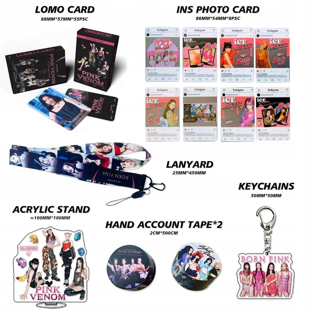 Blackpink Card Album Born Pink Lomo korttisetti hinta ja tiedot | Muut hauskat lahjaideat | hobbyhall.fi