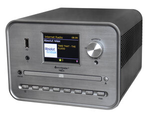 soundmaster ICD1050SW CD-soitin Hopeinen Internet-radio, DAB+, Wi-Fi, USB, Kaiuttimet hinta ja tiedot | Stereojärjestelmät | hobbyhall.fi