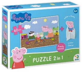 MAKSIK Peppa Pig palapeli hahmolla 60 osaa DOB5765 05765 hinta ja tiedot | Lautapelit ja älypelit | hobbyhall.fi