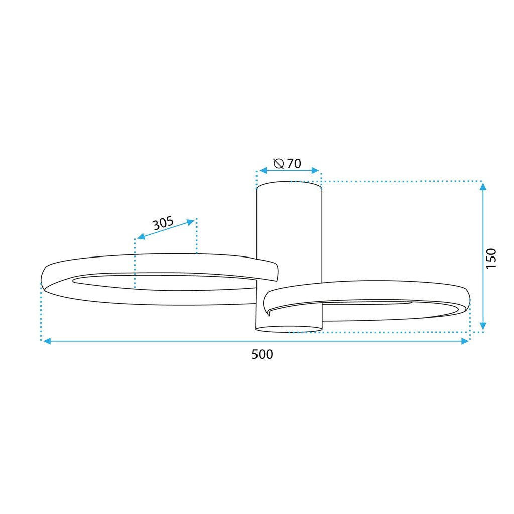 APP1402-CW KULLAVALAISIN 2 hinta ja tiedot | Kattovalaisimet | hobbyhall.fi