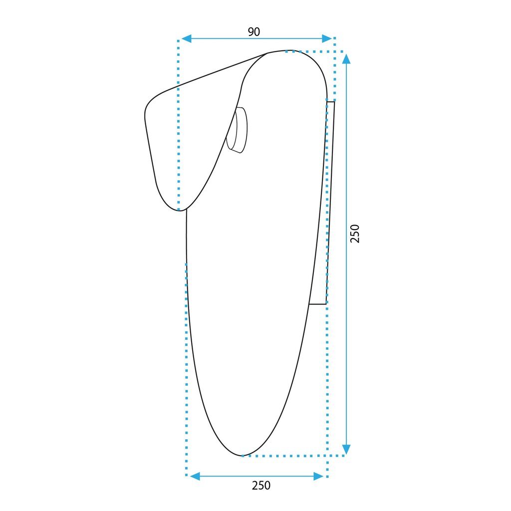 APP1429-W MUSTA LAMPPU hinta ja tiedot | Seinävalaisimet | hobbyhall.fi