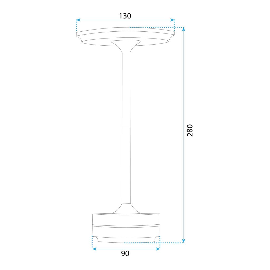 APP1371-T MUSTA LAMPPU hinta ja tiedot | Pöytävalaisimet | hobbyhall.fi