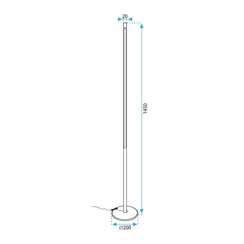 LAMPPU APP1415-F hinta ja tiedot | Lattiavalaisimet | hobbyhall.fi