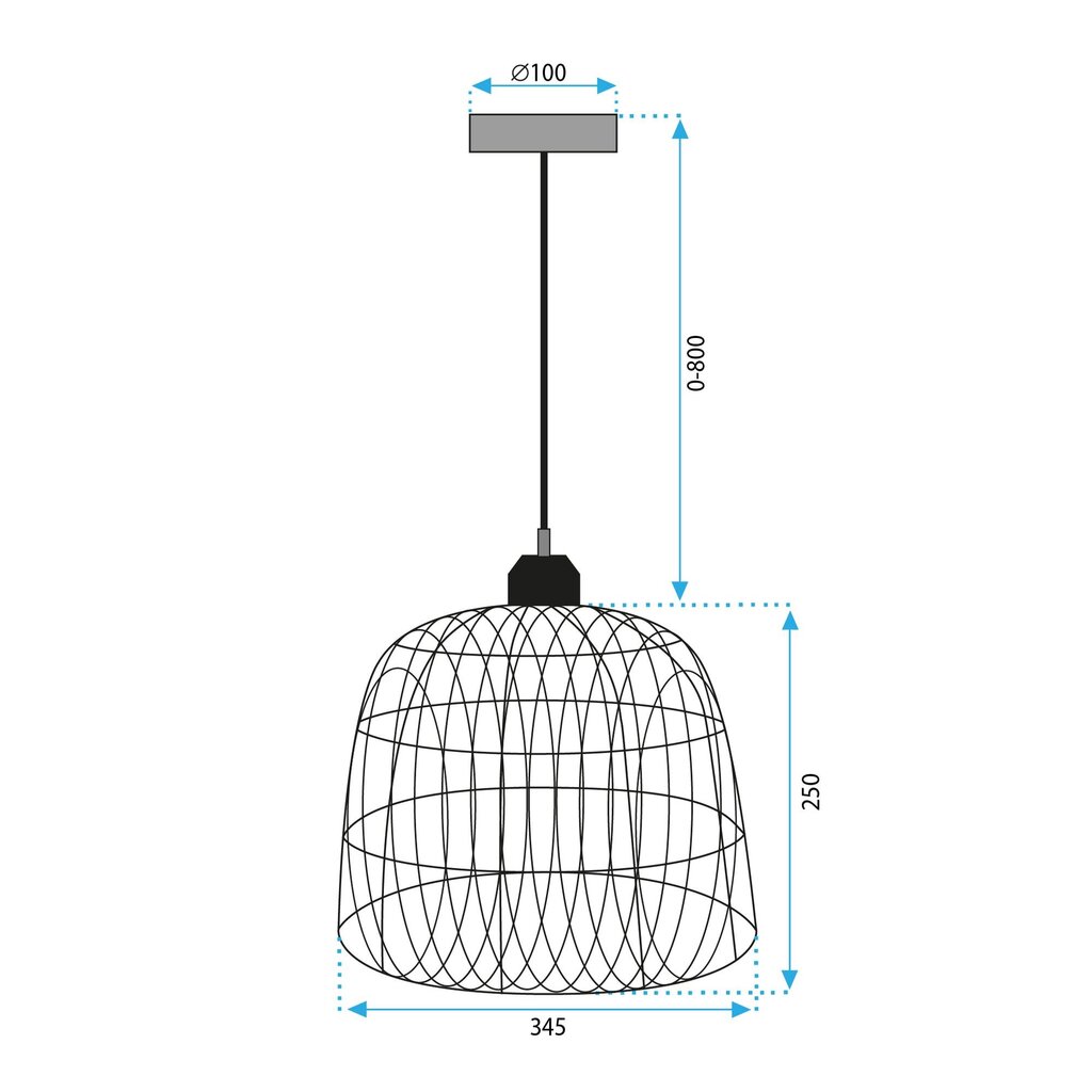 LAMPPU APP1351-1CP 35cm hinta ja tiedot | Riippuvalaisimet | hobbyhall.fi