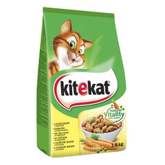 Kitekat-kuivaruoka, kanaa ja vihanneksia, 1,8 kg hinta ja tiedot | Kissan kuivaruoka | hobbyhall.fi