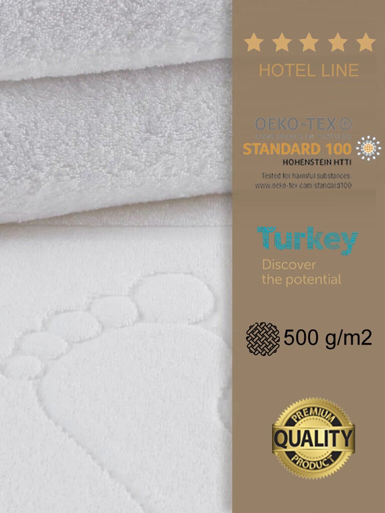 3 puuvillaisen kylpypyyhkeen setti Premium Karna Hotel Line, 70x140cm hinta ja tiedot | Pyyhkeet | hobbyhall.fi