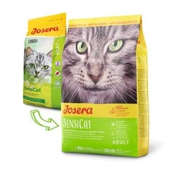 Josera SensiCat kissoille, joilla on herkkä ruoansulatusjärjestelmä, 10 kg hinta ja tiedot | Kissan kuivaruoka | hobbyhall.fi