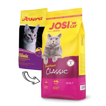 Kuivaruoka JosiCat Classic steriloiduille kissoille, 10 kg hinta ja tiedot | Kissan kuivaruoka | hobbyhall.fi