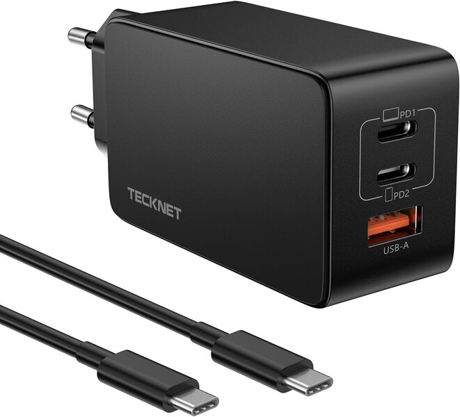 TECKNET USB C -laturi, 65 W