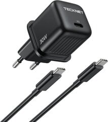 TECKNET 30W USB C -laturi hinta ja tiedot | Puhelimen laturit | hobbyhall.fi