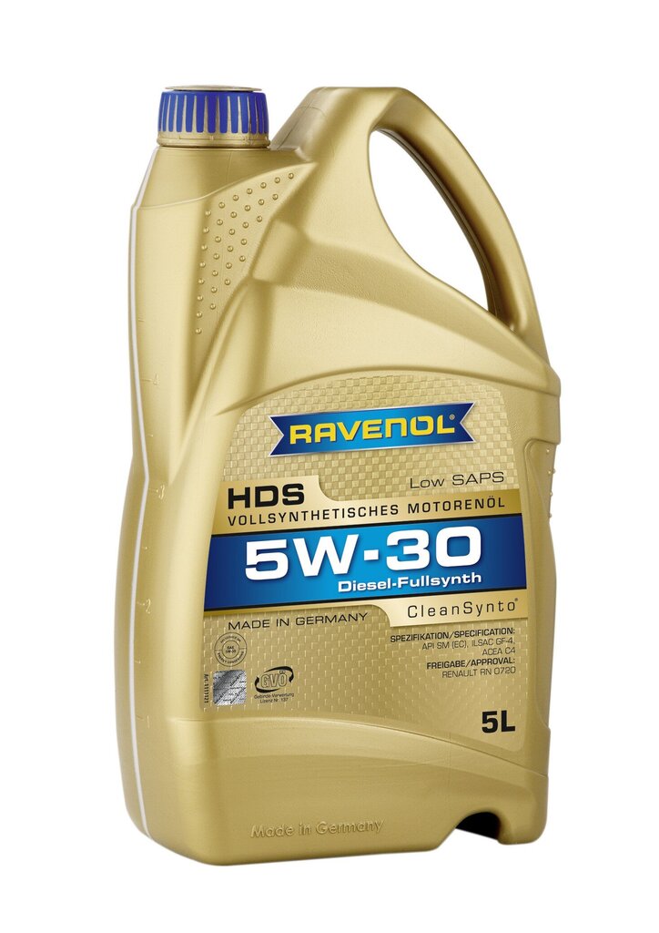 Moottoriöljy Ravenol HDS 5W30, 5L hinta ja tiedot | Moottoriöljyt | hobbyhall.fi