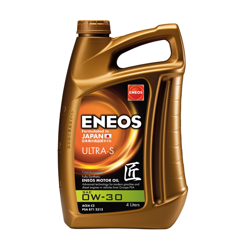 Eneos Premium Ultra S 0W-30 moottoriöljy, 4L hinta ja tiedot | Moottoriöljyt | hobbyhall.fi