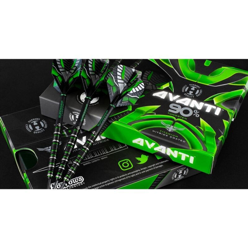 Darts Harrows Avanti 90% Steeltip, 3 kpl, monivärinen hinta ja tiedot | Darts | hobbyhall.fi