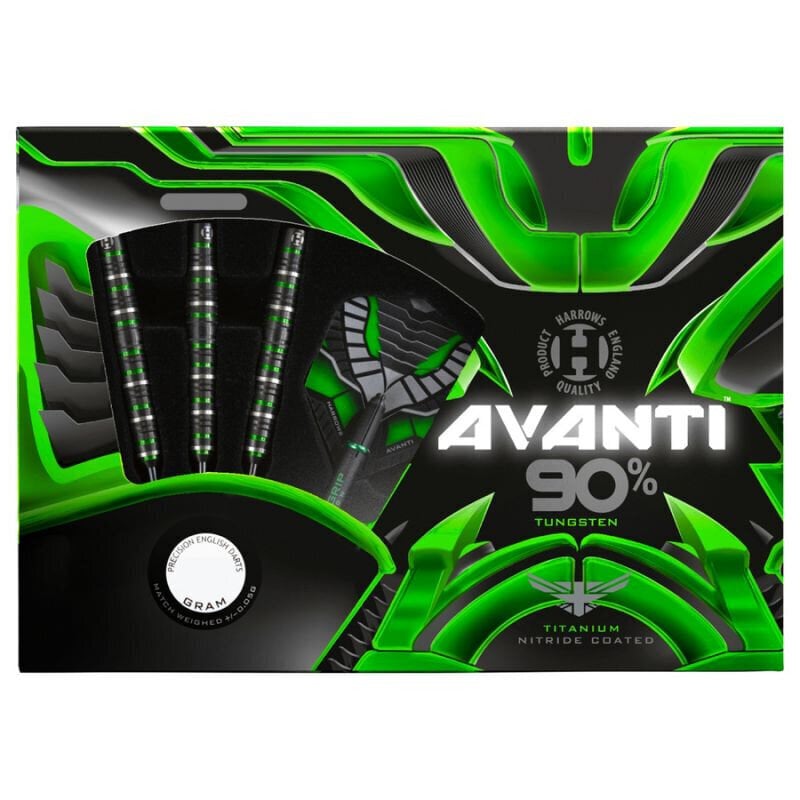 Darts Harrows Avanti 90% Steeltip, 3 kpl, monivärinen hinta ja tiedot | Darts | hobbyhall.fi