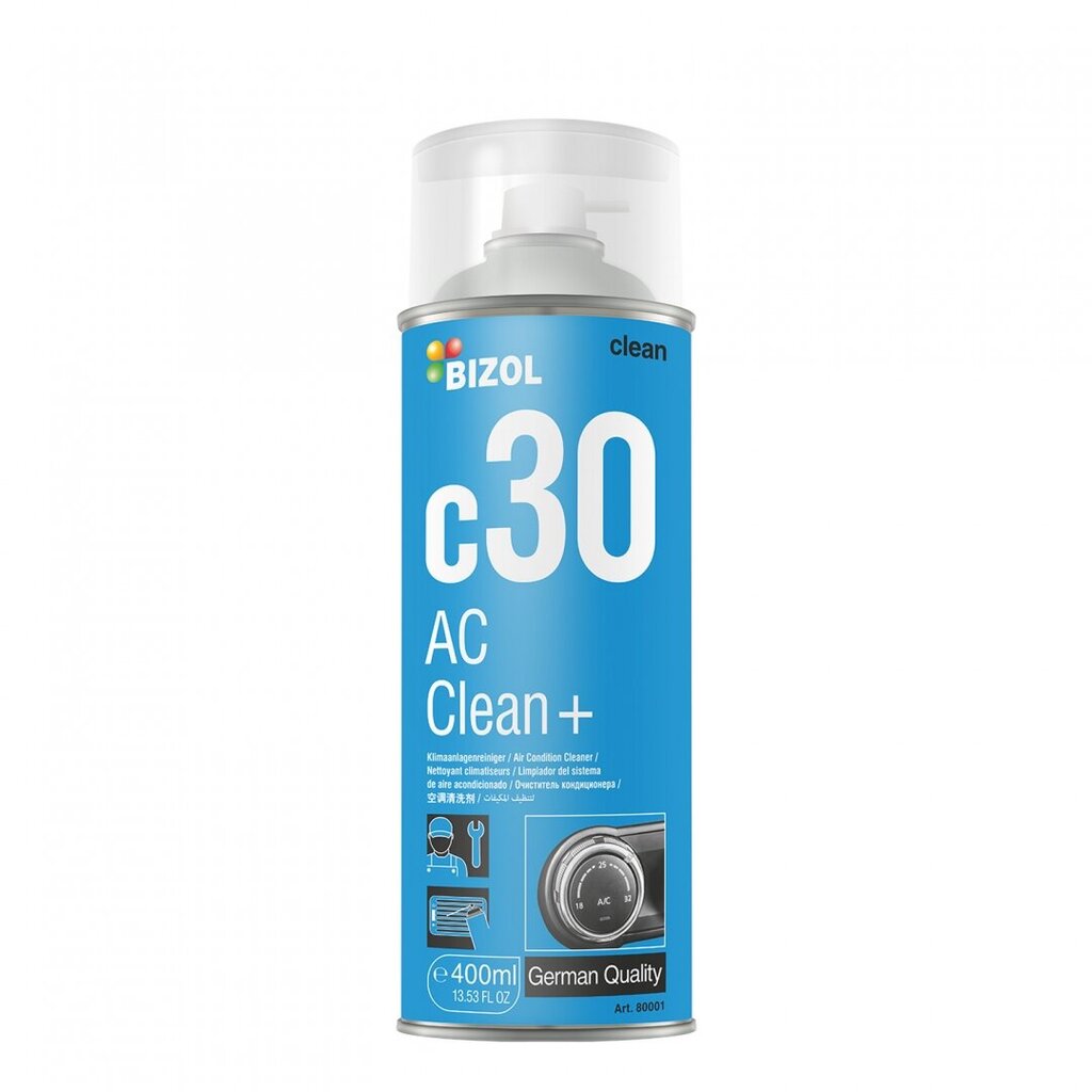 Puhdistusaine BIZOL AC Clean+ c30 0,4 ltr (80001) hinta ja tiedot | Polttoaineen ja öljyn lisäaineet | hobbyhall.fi