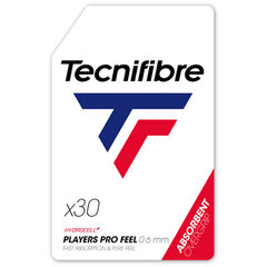 Tennismailan käämit Tecnifibre PLAYERS PRO FEEL, 30 kpl, valkoinen hinta ja tiedot | Tennisvälineet | hobbyhall.fi