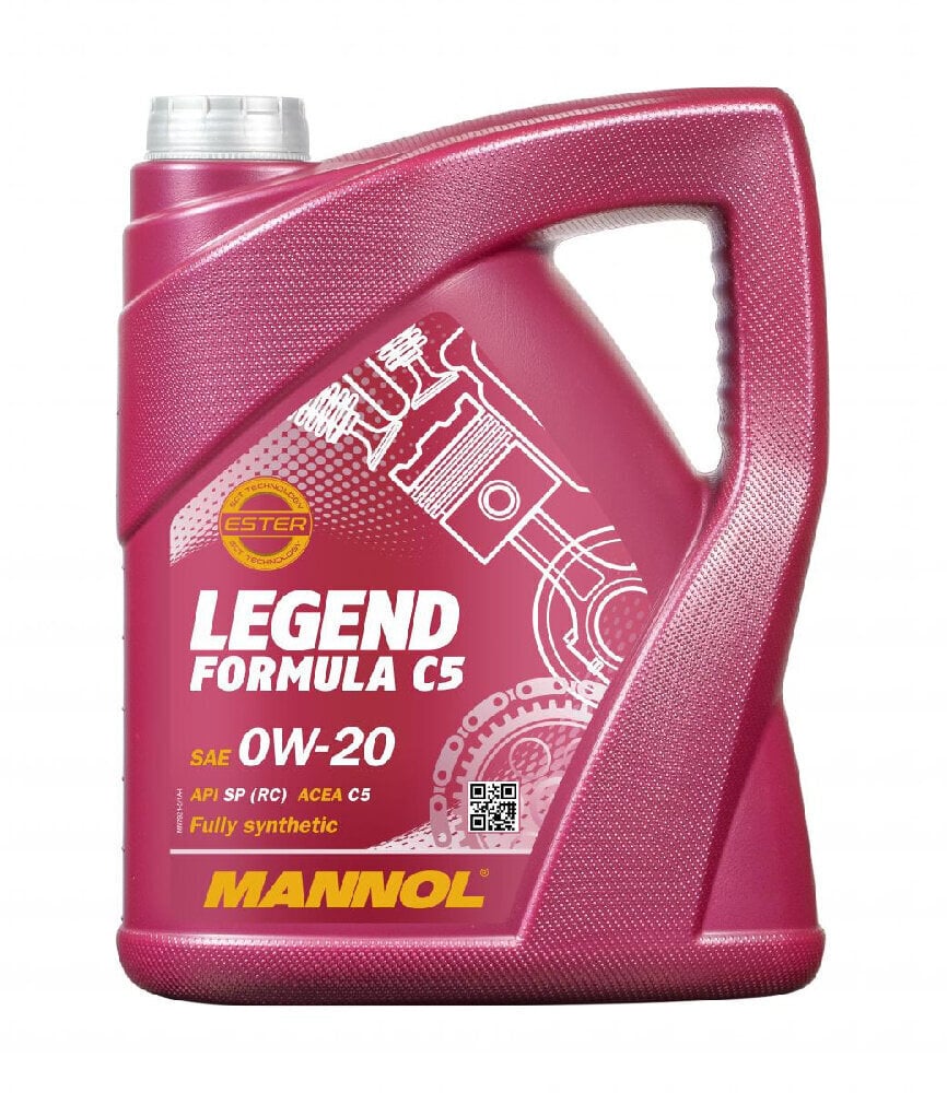 Mannol 7921 Legend Formula C5 0W-20 moottoriöljy, 5L hinta ja tiedot | Moottoriöljyt | hobbyhall.fi