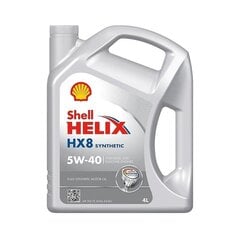 Auton moottoriöljy Shell Helix HX8, 5W-40, 4l hinta ja tiedot | Voiteluöljyt ja -nesteet | hobbyhall.fi