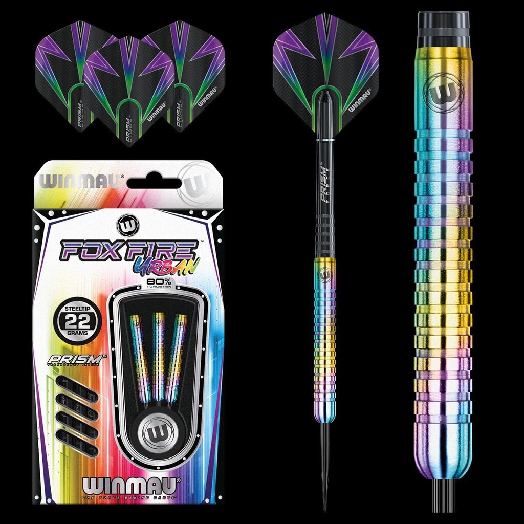 Darts Winmau Foxfire Urban, 22-24g, eri värejä hinta ja tiedot | Darts | hobbyhall.fi