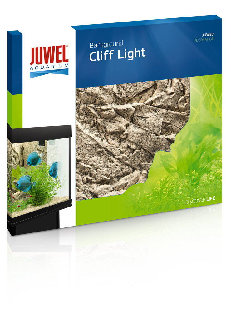 Aquarium Cliff Light koristeellinen tausta (vaalea) Juwel 60x55cm hinta ja tiedot | Akvaariokasvit ja akvaariokoristeet | hobbyhall.fi