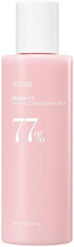 ANUA PEACH 77 NIACIN CONDITIONING MILK 150ml - Vahvistava kasvomaito hinta ja tiedot | Kasvojen puhdistusaineet | hobbyhall.fi