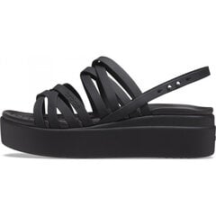 Naisten sandaalit Crocs™ Brooklyn Strappy Low Wedge, musta hinta ja tiedot | Naisten avokkaat ja sandaalit | hobbyhall.fi