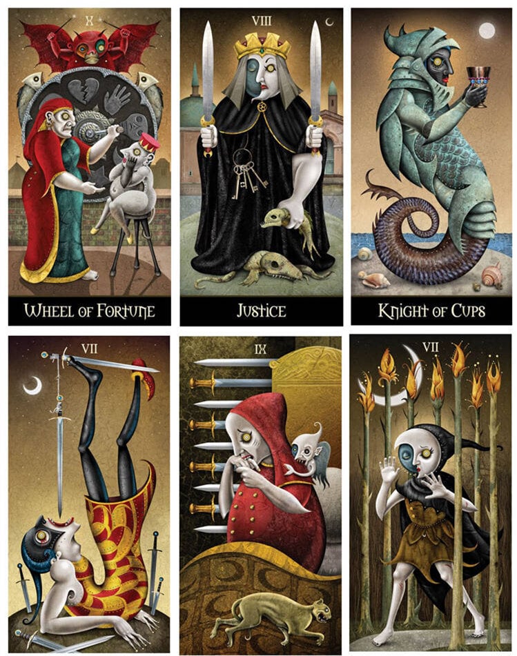 Tarot Cards Deviant Moon Borderless Edition hinta ja tiedot | Esoteria | hobbyhall.fi