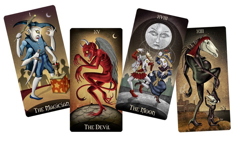 Tarot Cards Deviant Moon Borderless Edition hinta ja tiedot | Esoteria | hobbyhall.fi