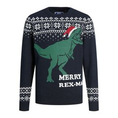 Unisex-pusero Jack & Jones T REX Navy S2022725 hinta ja tiedot | Naisten neulepuserot | hobbyhall.fi