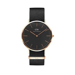 Daniel Wellington Classic Black Cornwall miesten rannekello hinta ja tiedot | Miesten kellot | hobbyhall.fi