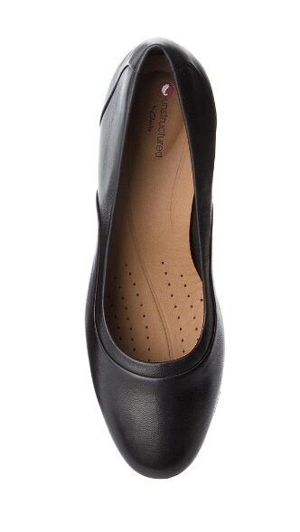 Clarks Women's Un Cosmo Step mustat nahkapumput hinta ja tiedot | Naisten kengät | hobbyhall.fi